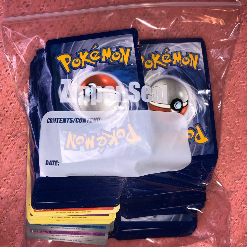 Pokémon Trading Cards - Blue Back Poké Ball Design